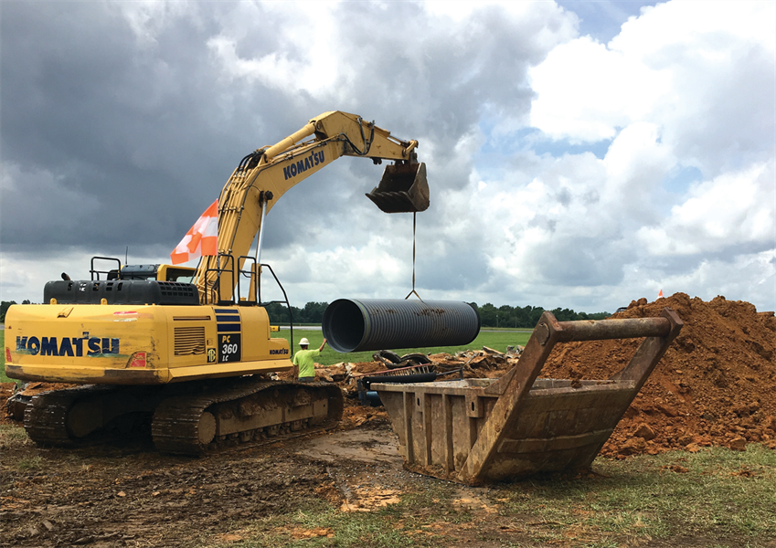 Large-HP Storm Install Tuscaloosa Airport